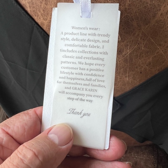 NWT Grace Karin Black Sheer Overlay & 3/4 Slit Sleeves (E3) - Picture 4 of 8